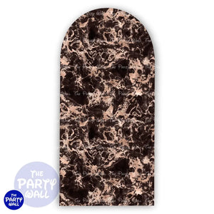 Mármol - Funda para mampara de punta redonda o rectangular Mampara de punta redonda