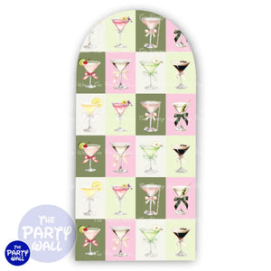 Martini - Funda para mampara de punta redonda o rectangular Mampara de punta redonda