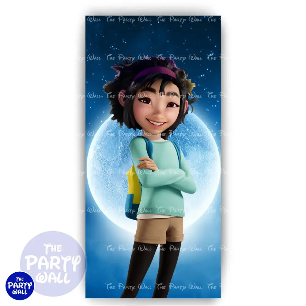 Mas Allá de la Luna - Funda para mampara de punta redonda o rectangular Mampara de punta redonda