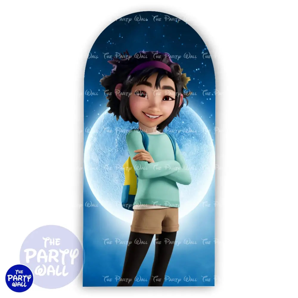 Mas Allá de la Luna - Funda para mampara de punta redonda o rectangular Mampara de punta redonda