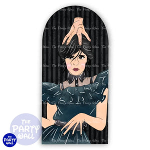 Merlina - Funda para mampara de punta redonda o rectangular Mampara de punta redonda