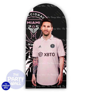 Messi - Funda para mampara de punta redonda o rectangular Mampara de punta redonda