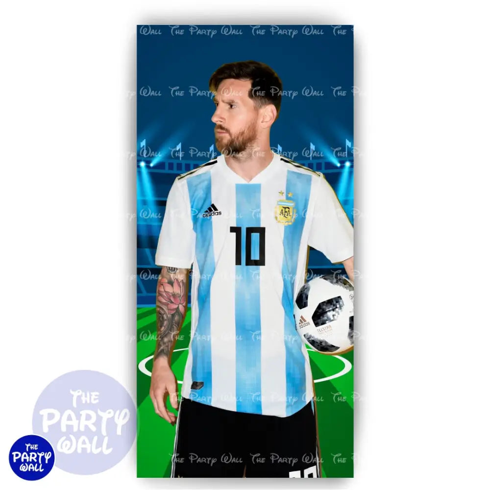 Messi - Funda para mampara de punta redonda o rectangular Mampara de punta redonda