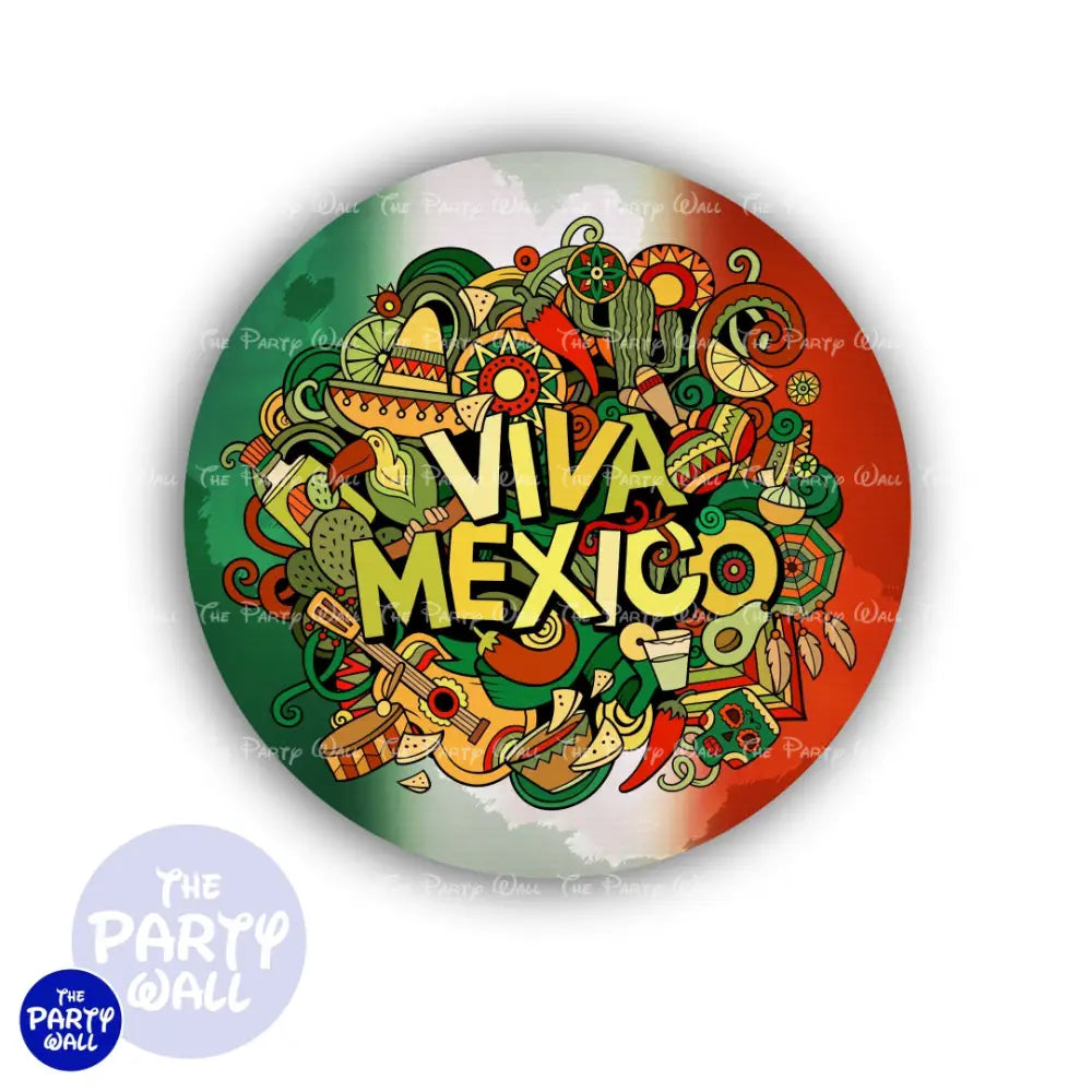 Mexicana - Funda para mampara circular Circular