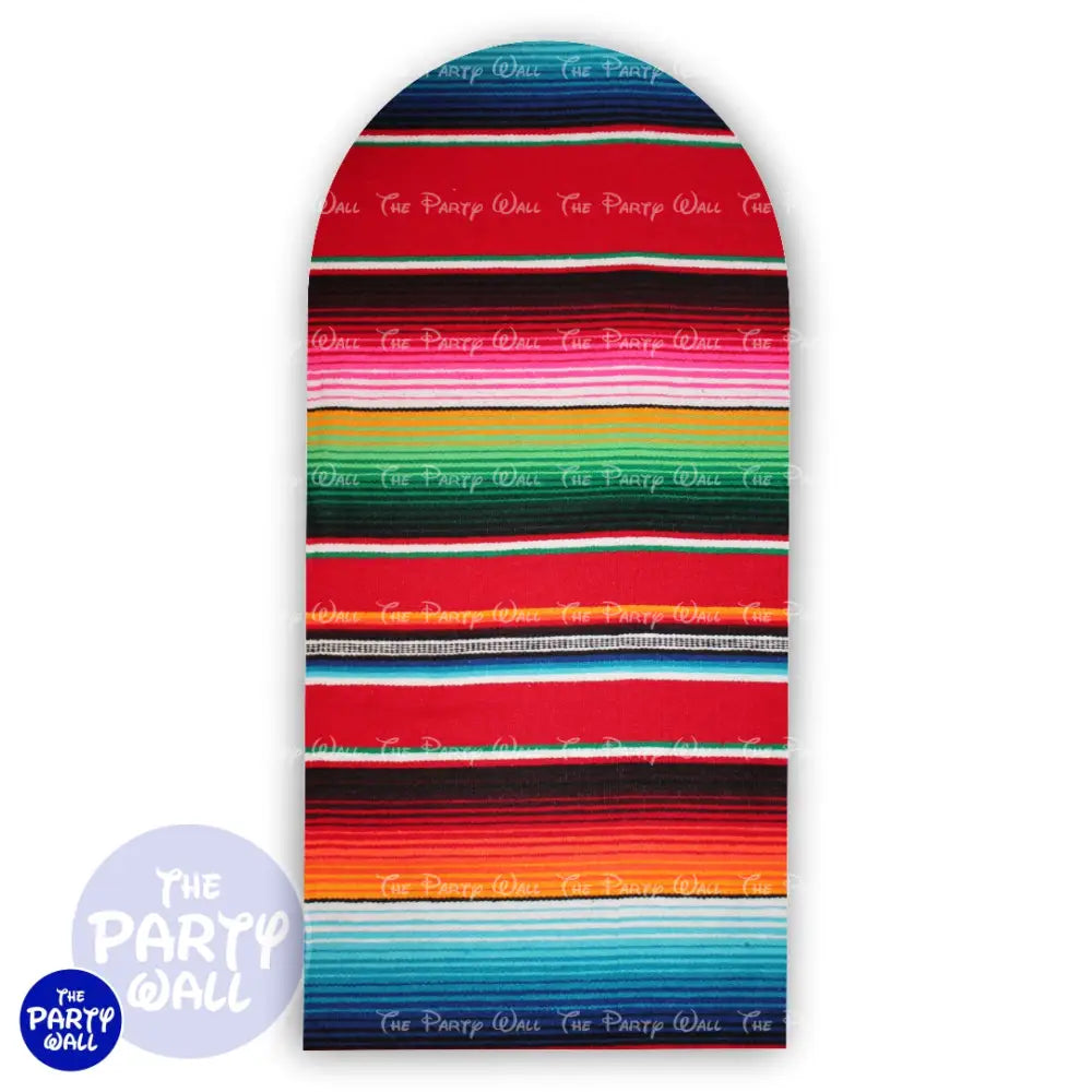 Mexicana - Funda para mampara de punta redonda o rectangular Mampara de punta redonda