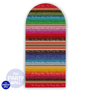 Mexicana - Funda para mampara de punta redonda o rectangular Mampara de punta redonda