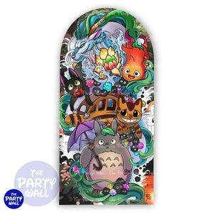 Mi Vecino Totoro - Funda para mampara de punta redonda o rectangular Mampara de punta redonda