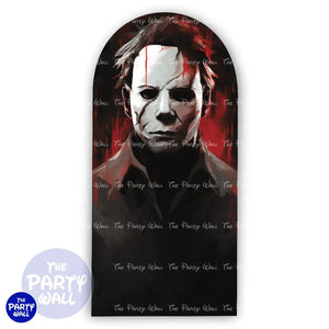 Michael Myers - Funda para mampara de punta redonda o rectangular Mampara de punta redonda