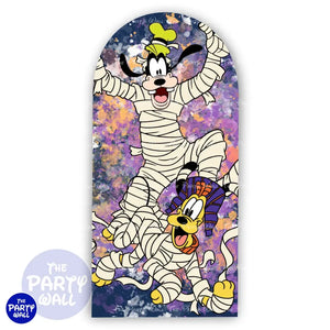 Mickey Halloween - Funda para mampara de punta redonda o rectangular Mampara de punta redonda