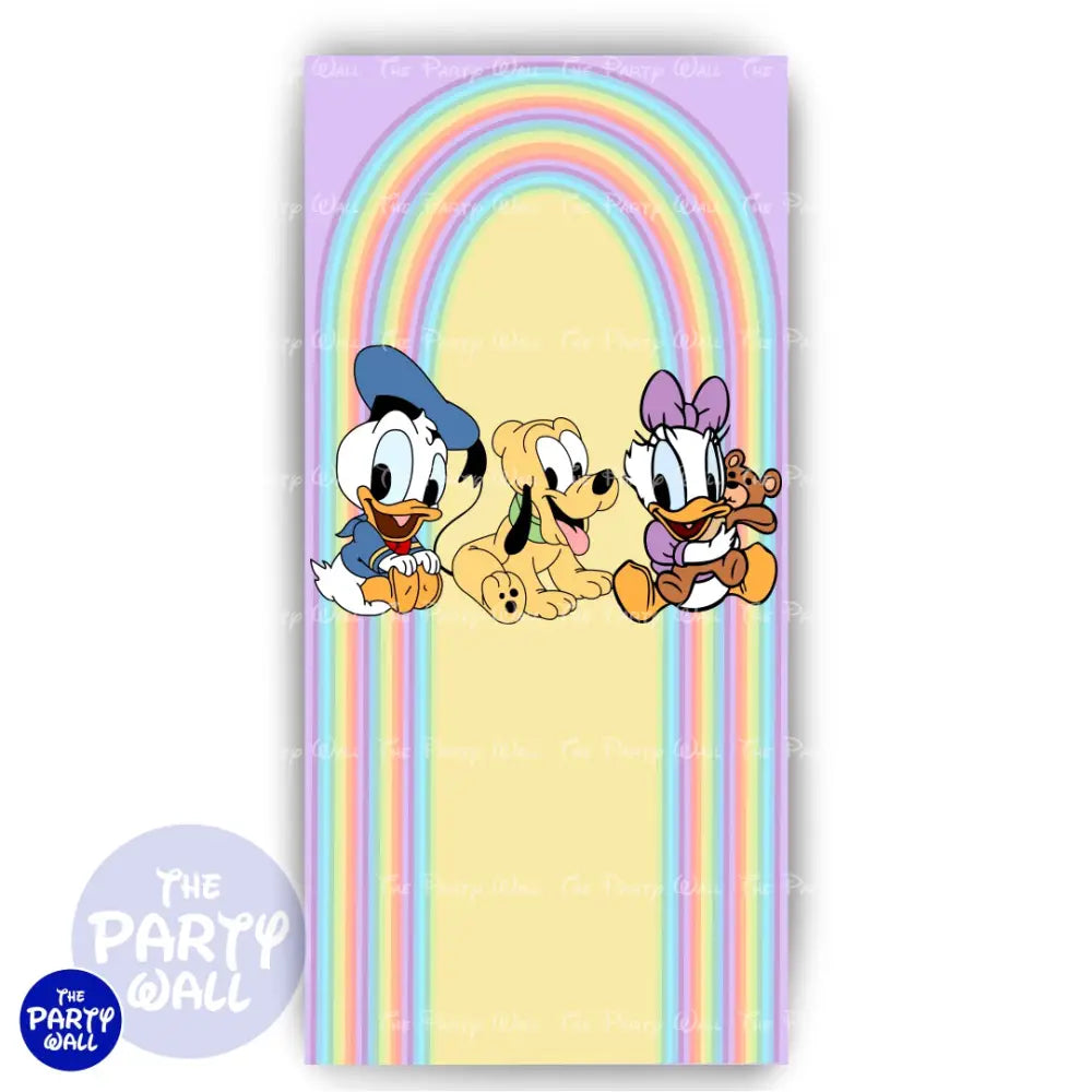Mickey Mouse Bebé - Funda para mampara de punta redonda o rectangular Mampara de punta redonda