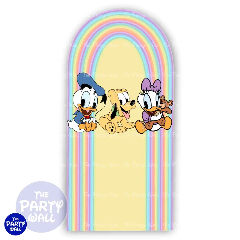Mickey Mouse Bebé - Funda para mampara de punta redonda o rectangular Mampara de punta redonda