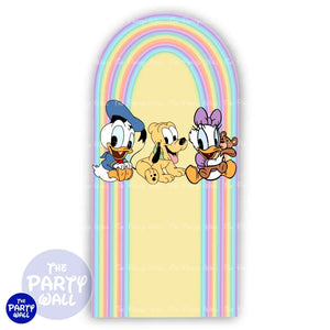 Mickey Mouse Bebé - Funda para mampara de punta redonda o rectangular Mampara de punta redonda