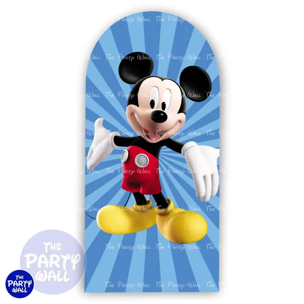 Mickey Mouse - Funda para mampara de punta redonda o rectangular Mampara de punta redonda