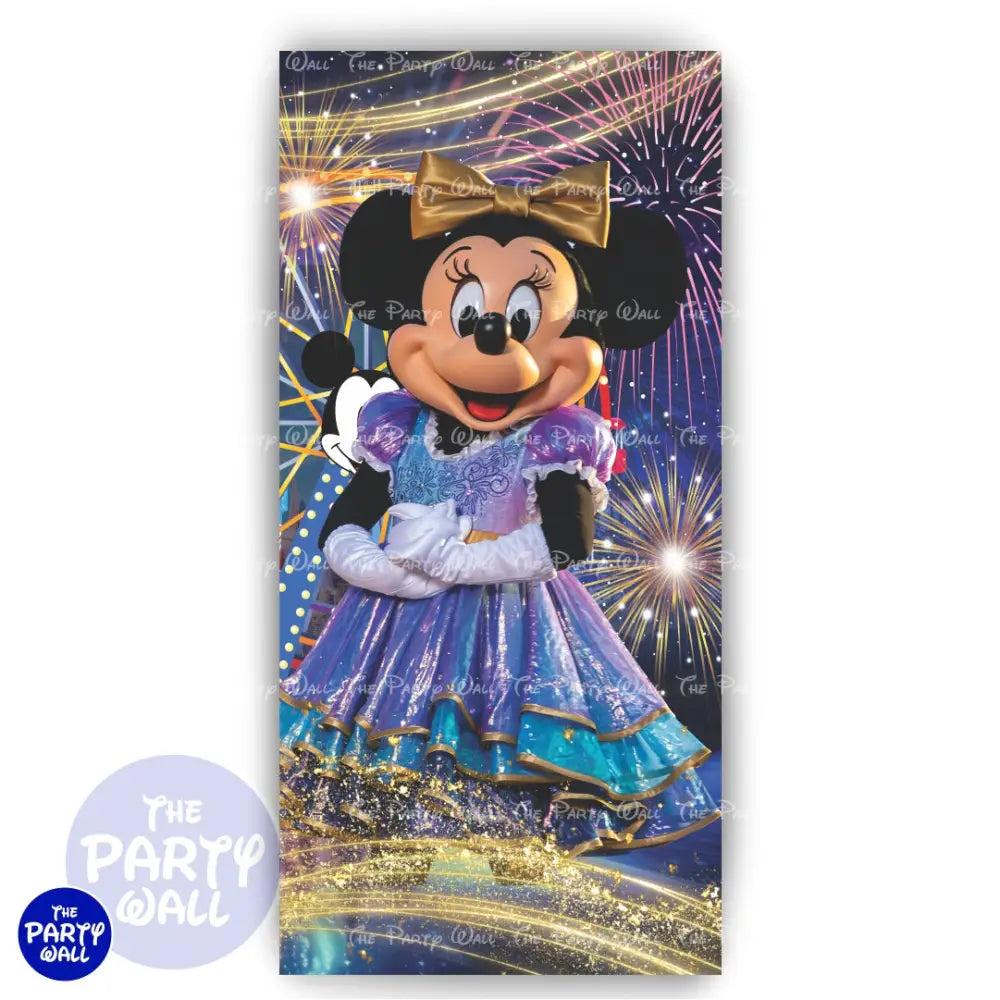 Mickey Mouse - Funda para mampara de punta redonda o rectangular Mampara de punta redonda