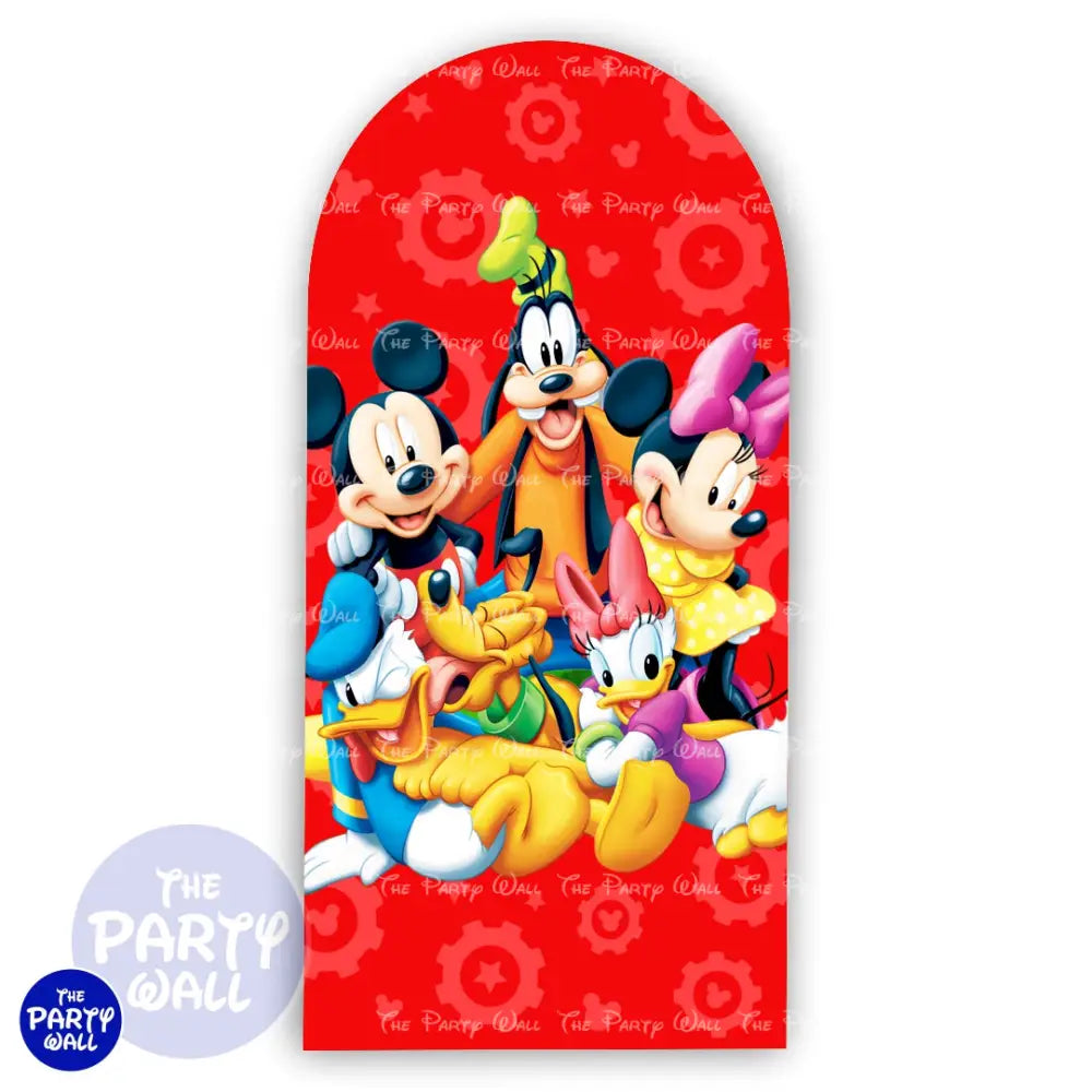 Mickey Mouse - Funda para mampara de punta redonda o rectangular Mampara de punta redonda