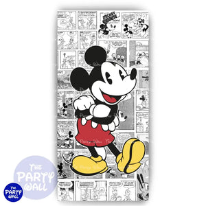 Mickey Mouse - Funda para mampara de punta redonda o rectangular Mampara de punta redonda