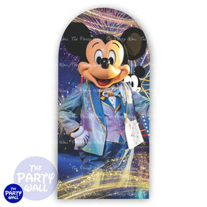 Mickey Mouse - Funda para mampara de punta redonda o rectangular Mampara de punta redonda
