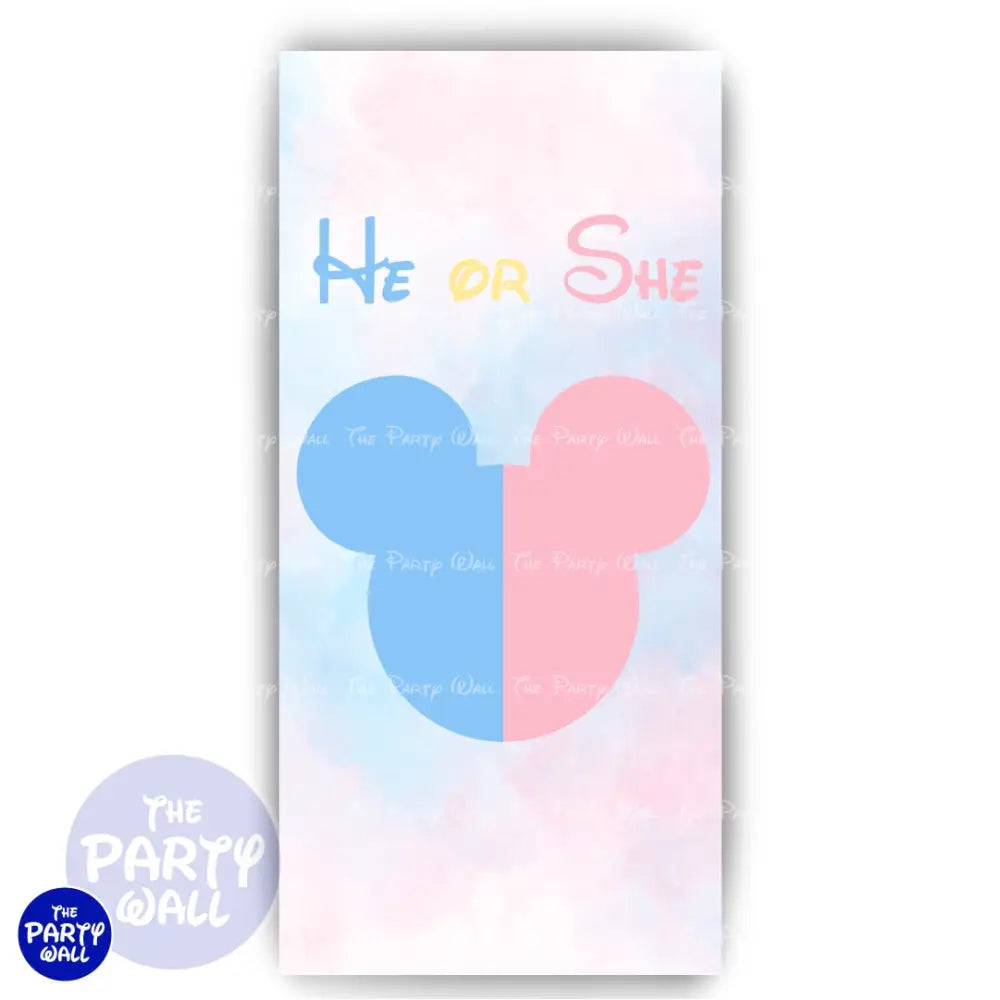 Mickey Mouse - Funda para mampara de punta redonda o rectangular Mampara de punta redonda