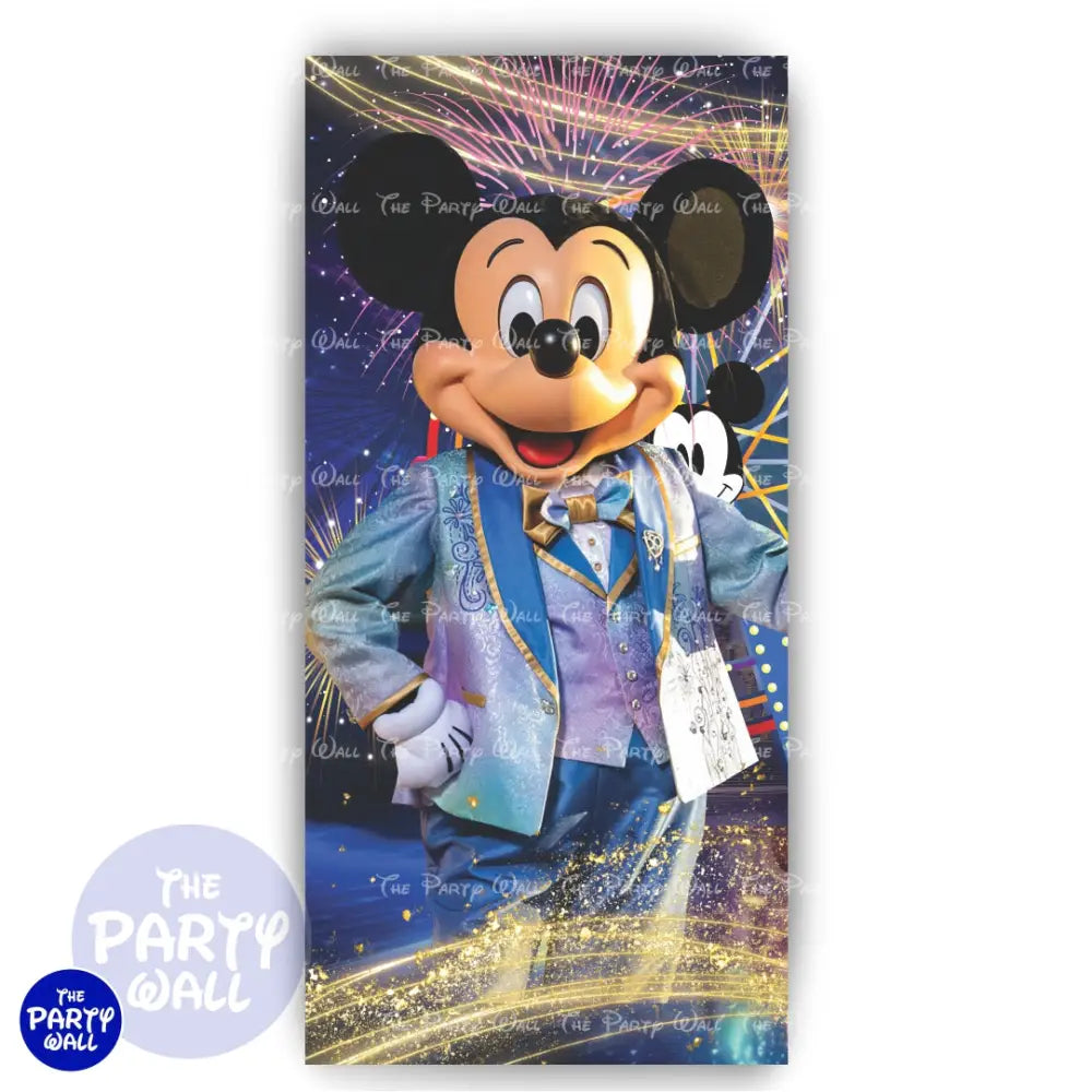 Mickey Mouse - Funda para mampara de punta redonda o rectangular Mampara de punta redonda