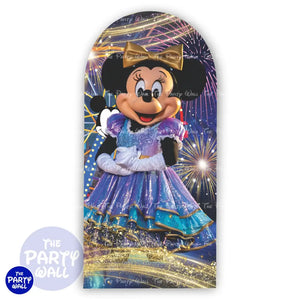 Mickey Mouse - Funda para mampara de punta redonda o rectangular Mampara de punta redonda