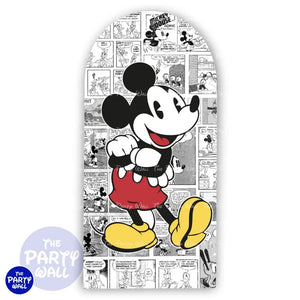 Mickey Mouse - Funda para mampara de punta redonda o rectangular Mampara de punta redonda