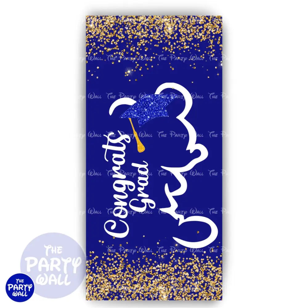 Mickey Mouse Graduación - Funda para mampara de punta redonda o rectangular Mampara de punta redonda