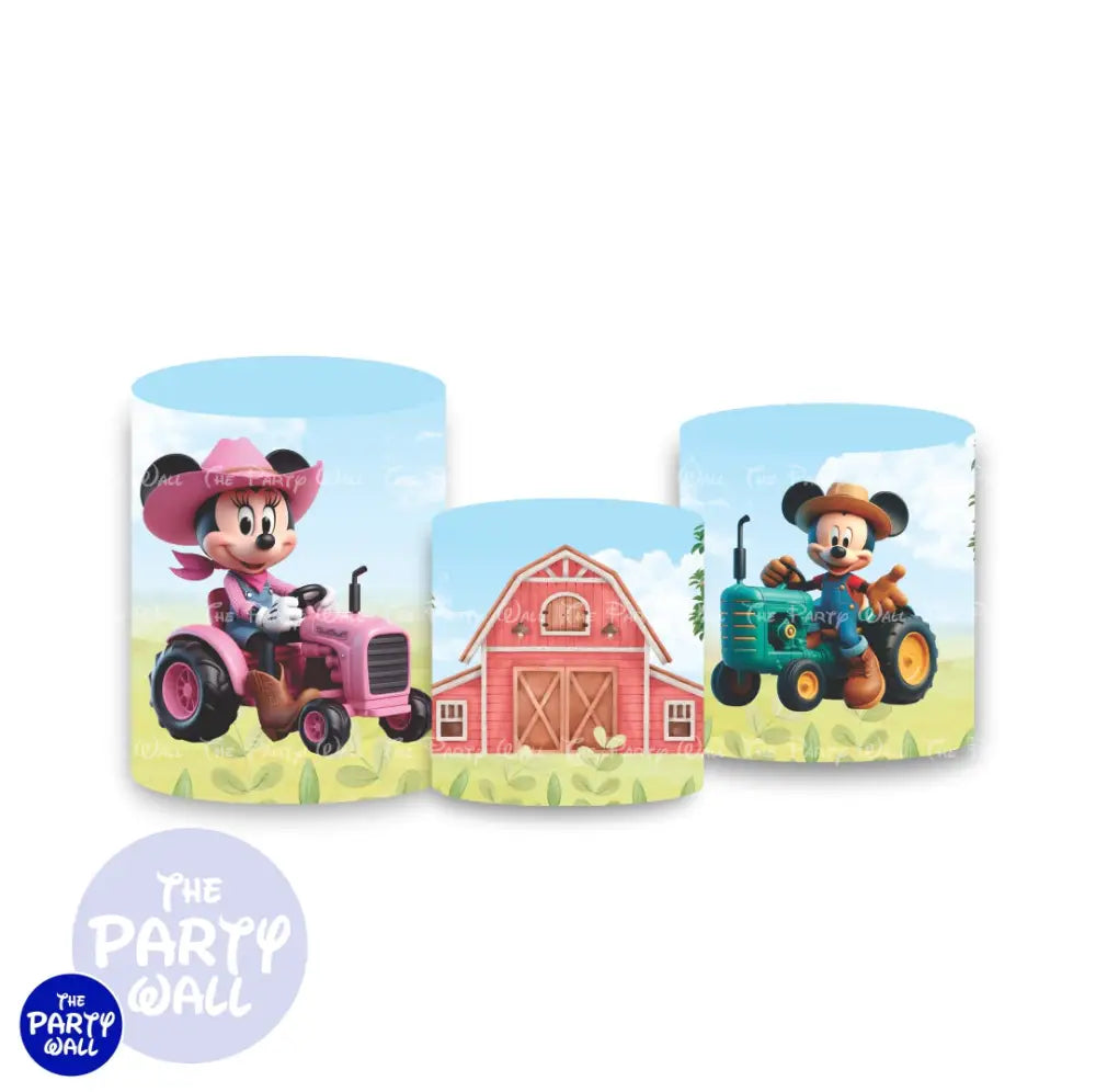 Mickey Mouse Granja - Fundas para cilindros Cilindros