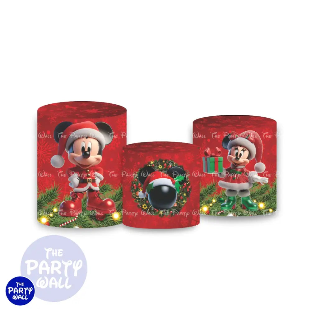 Mickey Mouse Navidad - Fundas para cilindros Cilindros
