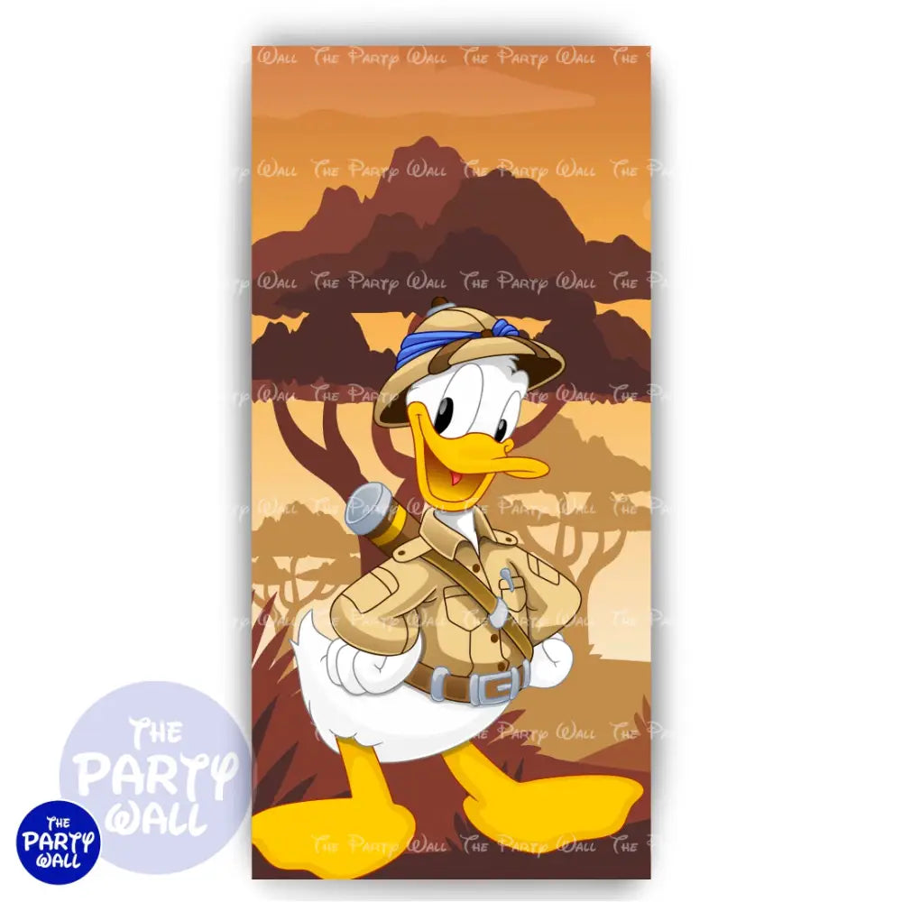 Mickey Mouse Safari - Funda para mampara de punta redonda o rectangular Mampara de punta redonda