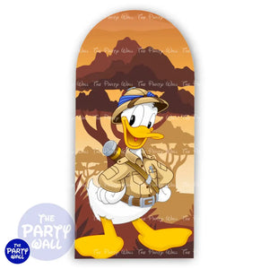 Mickey Mouse Safari - Funda para mampara de punta redonda o rectangular Mampara de punta redonda