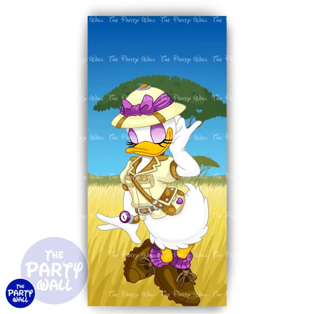 Mickey Mouse Safari - Funda para mampara de punta redonda o rectangular Mampara de punta redonda