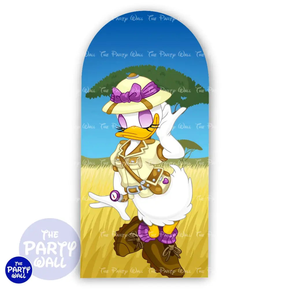 Mickey Mouse Safari - Funda para mampara de punta redonda o rectangular Mampara de punta redonda