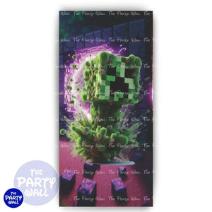 Minecraft - Funda para mampara de punta redonda o rectangular Mampara de punta redonda