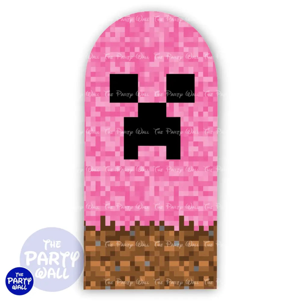 Minecraft - Funda para mampara de punta redonda o rectangular Mampara de punta redonda