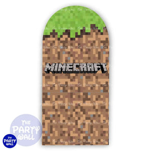 Minecraft - Funda para mampara de punta redonda o rectangular Mampara de punta redonda
