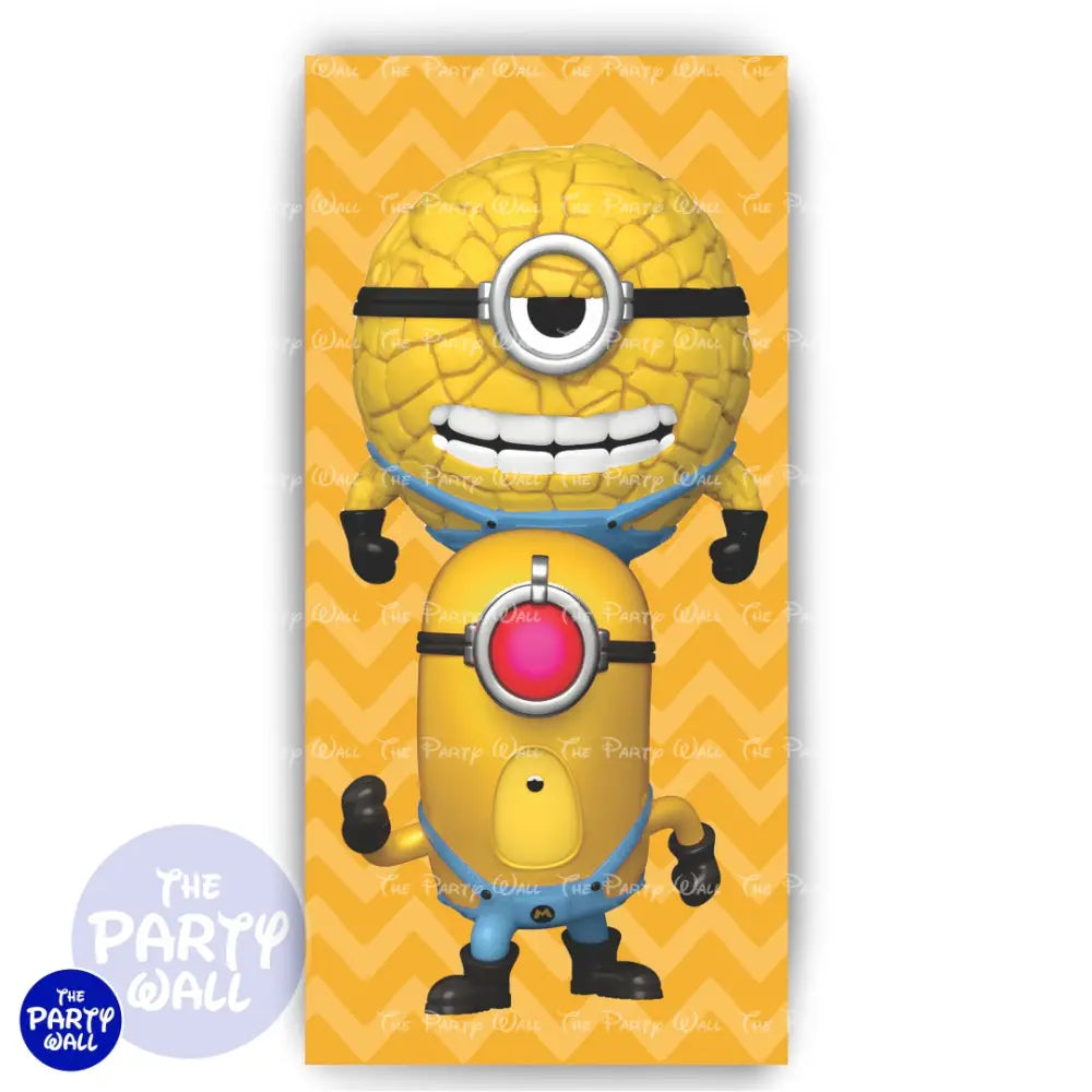 Minions - Funda para mampara cuadrada Mampara de punta redonda