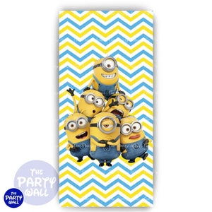 Minions - Funda para mampara de punta redonda o rectangular Mampara de punta redonda