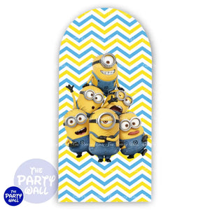 Minions - Funda para mampara de punta redonda o rectangular Mampara de punta redonda