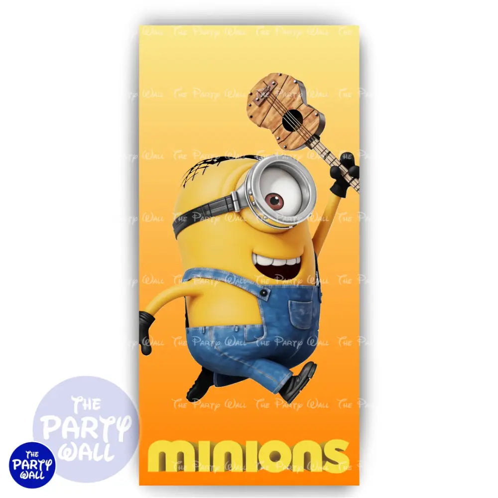Minions - Funda para mampara de punta redonda o rectangular Mampara de punta redonda