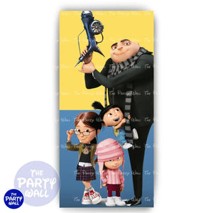 Minions - Funda para mampara de punta redonda o rectangular Mampara de punta redonda