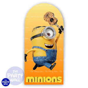 Minions - Funda para mampara de punta redonda o rectangular Mampara de punta redonda