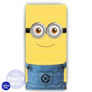 Minions - Funda para mampara de punta redonda o rectangular Mampara de punta redonda