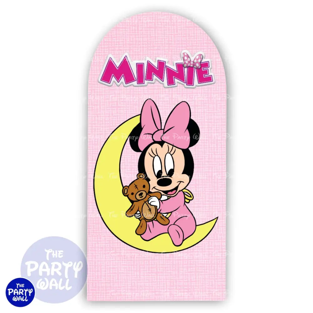 Minnie Mouse Bebé - Funda para mampara de punta redonda o rectangular Mampara de punta redonda