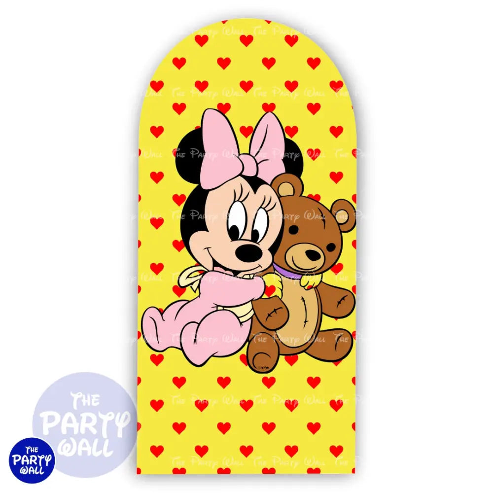 Minnie Mouse Bebé - Funda para mampara de punta redonda o rectangular Mampara de punta redonda