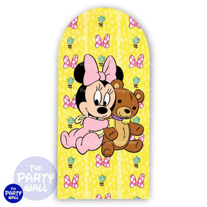 Minnie Mouse Bebé - Funda para mampara de punta redonda o rectangular Mampara de punta redonda