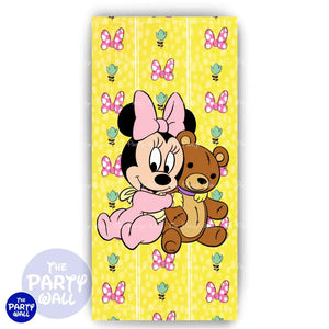 Minnie Mouse Bebé - Funda para mampara de punta redonda o rectangular Mampara de punta redonda