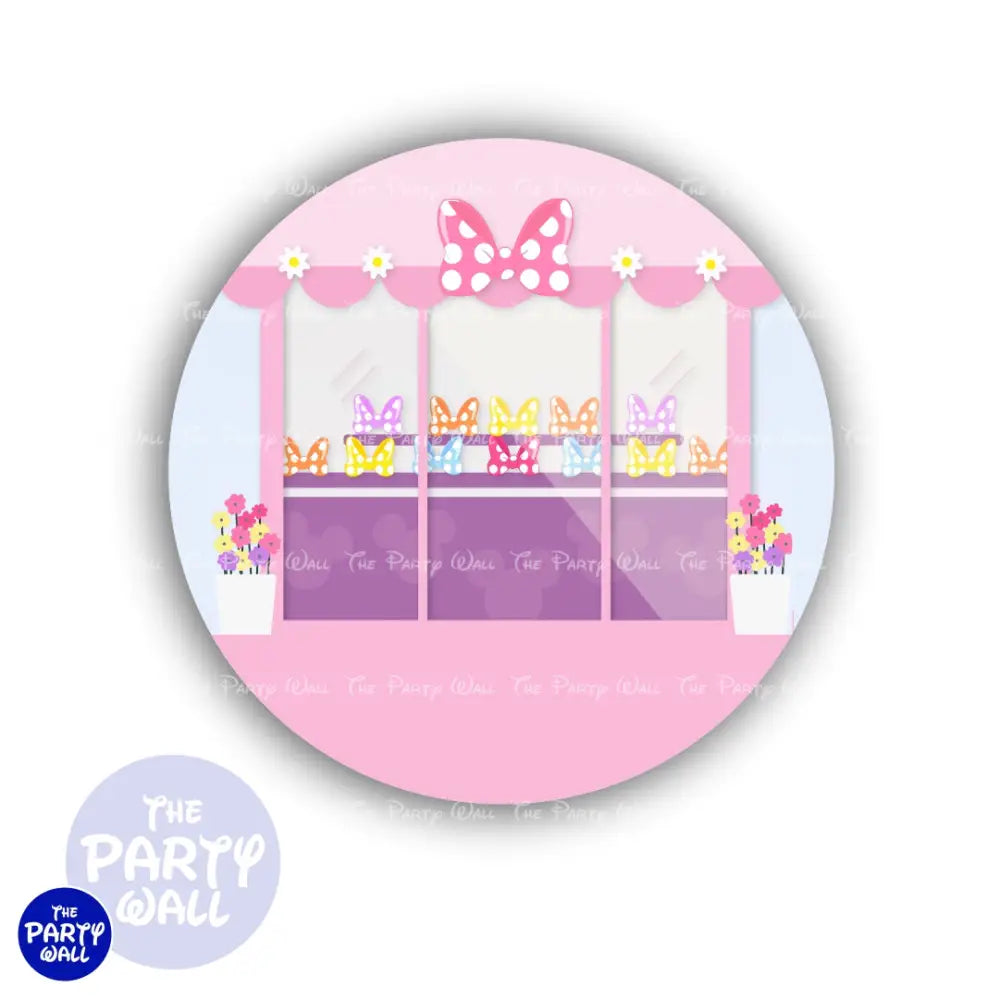 Minnie Mouse Boutique - Funda para mampara circular Circular