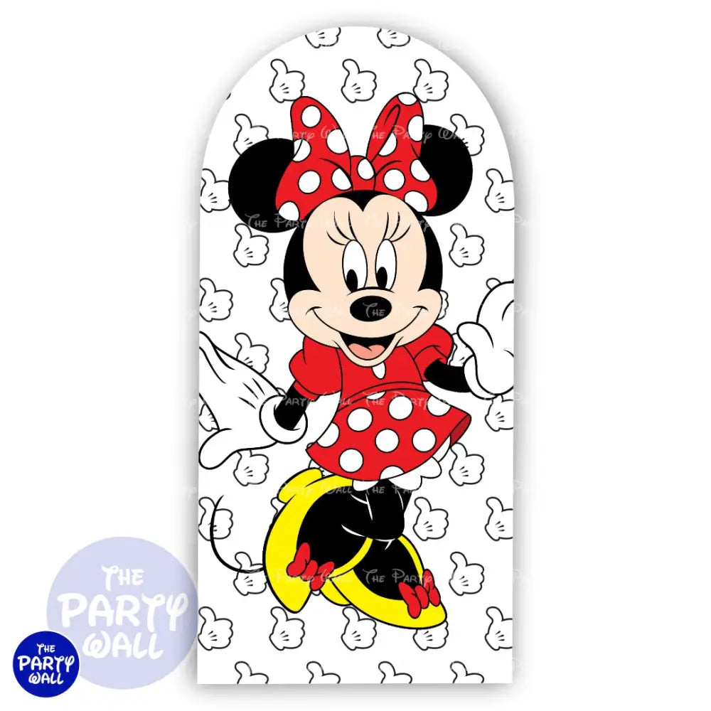 Minnie Mouse - Funda para mampara de punta redonda o rectangular Mampara de punta redonda