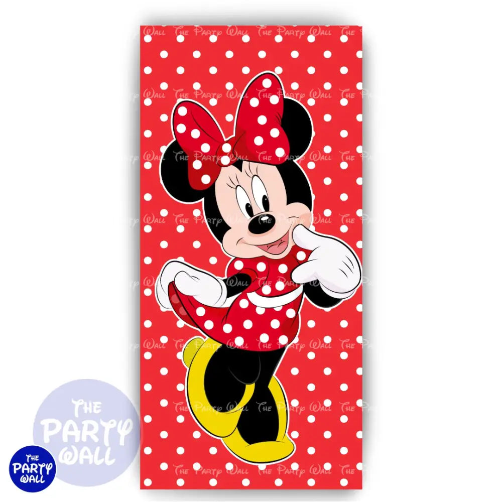 Minnie Mouse - Funda para mampara de punta redonda o rectangular Mampara de punta redonda