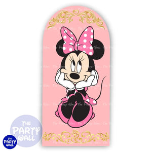 Minnie Mouse - Funda para mampara de punta redonda o rectangular Mampara de punta redonda